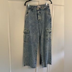 Princess Polly acid wash baggy jeans